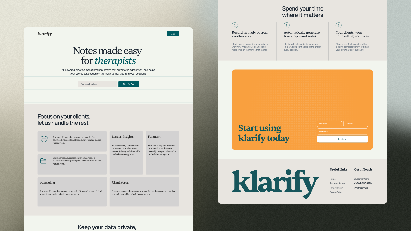 Website V1 — Finding Identity image 1